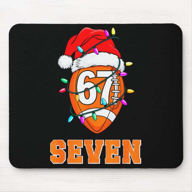 67endy Xmas Football – Six &amp; Seven Matching Co Mouse Mat (Front)