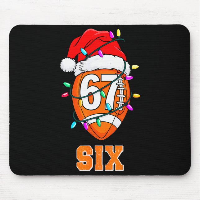 67endy Xmas Football – Six &amp; Seven Matching Co Mouse Mat (Front)