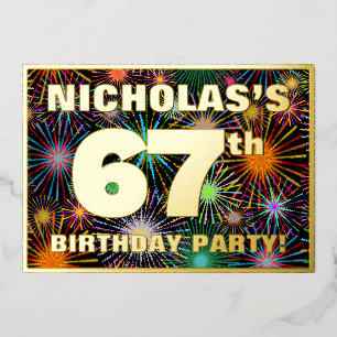 67th Birthday Party — Fun, Colourful Fireworks Loo