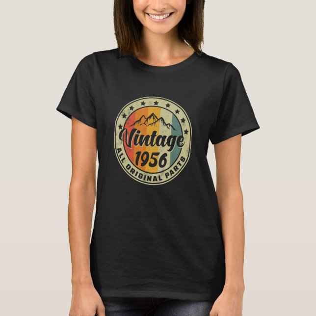 67th Birthday Shirt 1956 Birthday Women Men Vintag (Front)