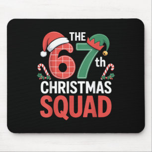 67th Christmas Squad – Cute Santa Elf Candy Canes  Mouse Mat