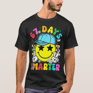 67th Day Of School 67 Days Smarter Teacher Boy Gir T-Shirt