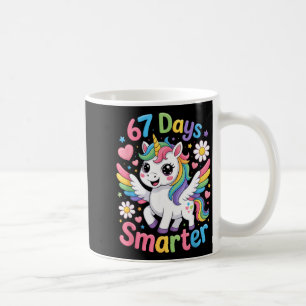 67th Day Of School 67 Days Smarter Unicorn Teacher Coffee Mug