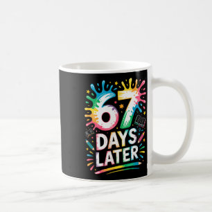 67th Day Of School 67 Meme Teacher Student 67 Days Coffee Mug