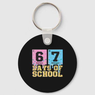 67th Day Of School Chemical Eements Teacher Boy Gi Key Ring