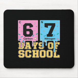 67th Day Of School Chemical Eements Teacher Boy Gi Mouse Mat