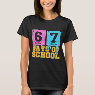 67th Day Of School Kids Funny Meme Six Seven Perio T-Shirt