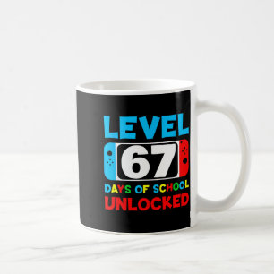 67th Day Of School Level 67 Days Of School Unlocke Coffee Mug