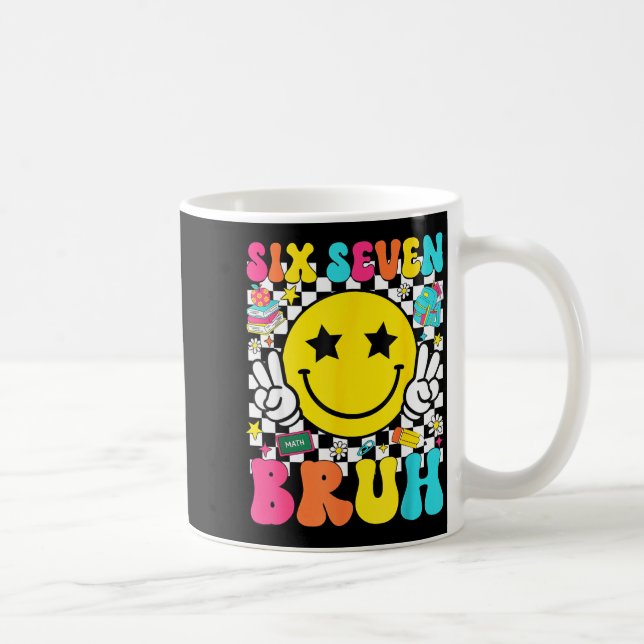 67th Day Of School Shirt 67 Days Smarter Smile Fac Coffee Mug (Right)