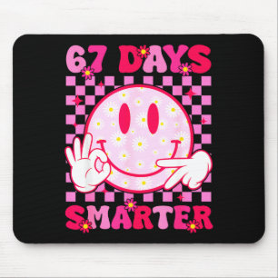 67th Day Of School Shirt 67 Days Smarter Teacher B Mouse Mat
