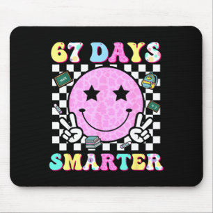 67th Day Of School Shirt 67 Days Smarter Teacher B Mouse Mat