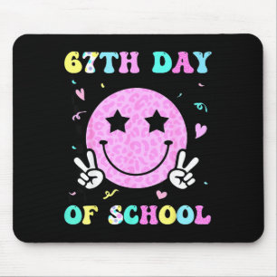 67th Day Of School Smile Face Six Seven Meme Girls Mouse Mat