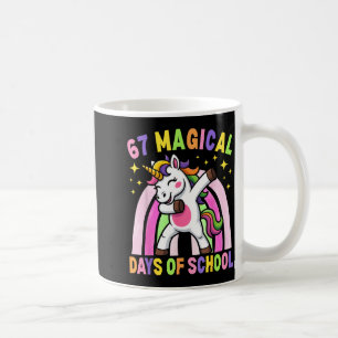 67th Day Of School Unicorn 67 Magical Days Teacher Coffee Mug