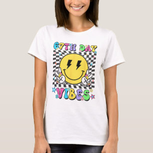 67th Day Of School Vibes 67 Days Smarter Teacher B T-Shirt