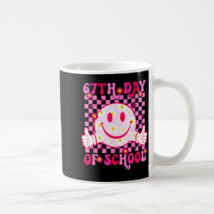 67th Day Of School Vibes 67 Meme Cute Smile Face T Coffee Mug