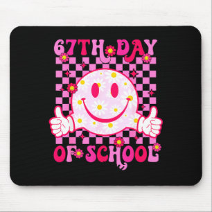 67th Day Of School Vibes 67 Meme Cute Smile Face T Mouse Mat