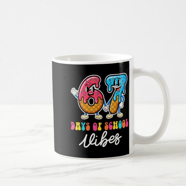 67th Day Of School Vibes Funny Six Seven 67 Meme S Coffee Mug (Right)