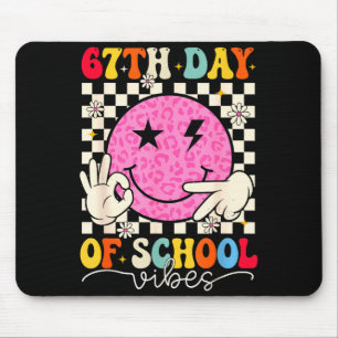 67th Day Of School Vibes Funny Six Seven 67 Meme S Mouse Mat