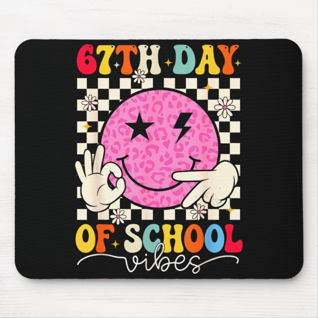67th Day Of School Vibes Funny Six Seven 67 Meme S Mouse Mat (Front)