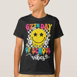 67th Day Of School Vibes Funny Six Seven 67 Meme S T-Shirt