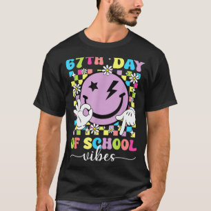 67th Day Of School Vibes Funny Six Seven 67 Meme S T-Shirt