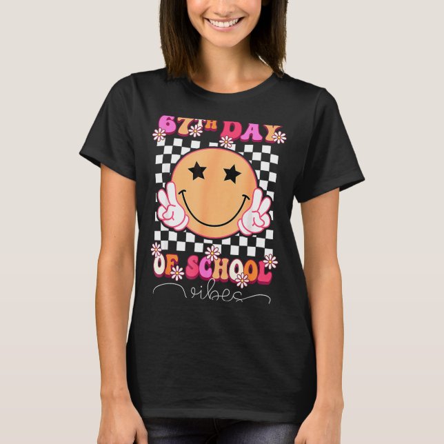 67th Day Of School Vibes Funny Six Seven 67 Meme S T-Shirt (Front)
