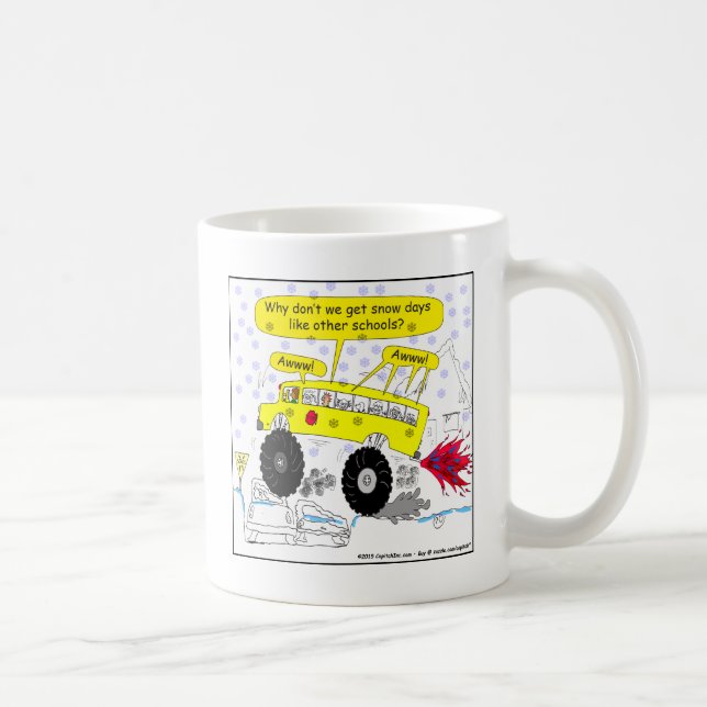 686 Monster school bus cartoon Coffee Mug (Right)