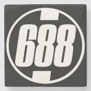 688, Midtown Atlanta Marble Stone Coaster