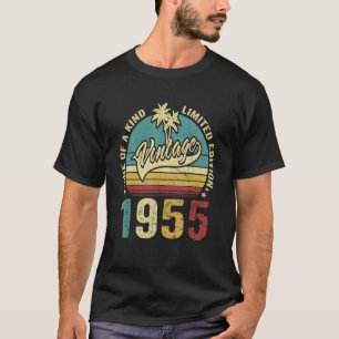 68 Birthday Gifts Vintage 1955 One Of A Kind Limit T-Shirt