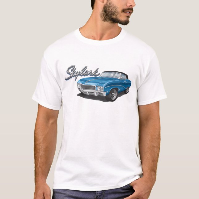 68 Buick Skylark in Blue T-Shirt (Front)