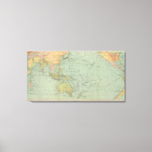 68 lines of communication, Indian Ocean Canvas Print