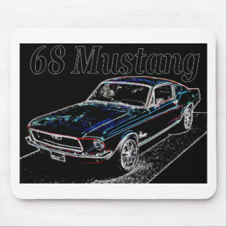 68 mustang mouse mat