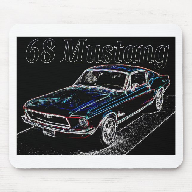 68 mustang mouse mat (Front)