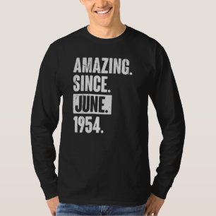 68 Year Old 68th Birthday   Amazing Since June 195 T-Shirt