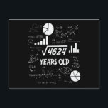 68 Year Old Bday Math Teacher 68th Birthday Gift Postcard<br><div class="desc">Celebrate birthdays with a clever twist! This funny math design uses equations and square roots to reveal the age, making it the perfect choice for math lovers, teachers, students, and geeks who enjoy a good nerdy joke. Great for milestone birthdays, classroom celebrations, or anyone who appreciates clever humour mixed with...</div>