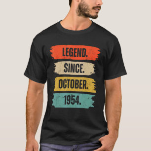 68 Years Old Legend Since October 1954 68th Birth T-Shirt