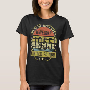 68 Years Old Vintage November 1955 68th Birthday T-Shirt