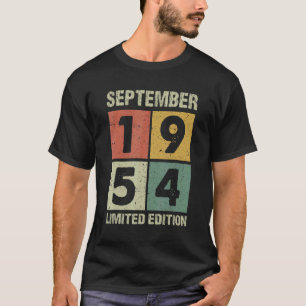 68 Years Old Vintage September 1954 68th Birthday T-Shirt