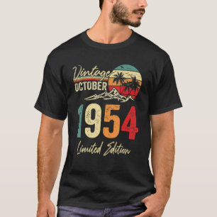 68 Yr Old Vintage October 1954  68th Birthday T-Shirt