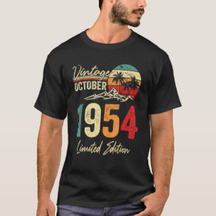 68 Yr Old Vintage October 1954  68th Birthday T-Shirt