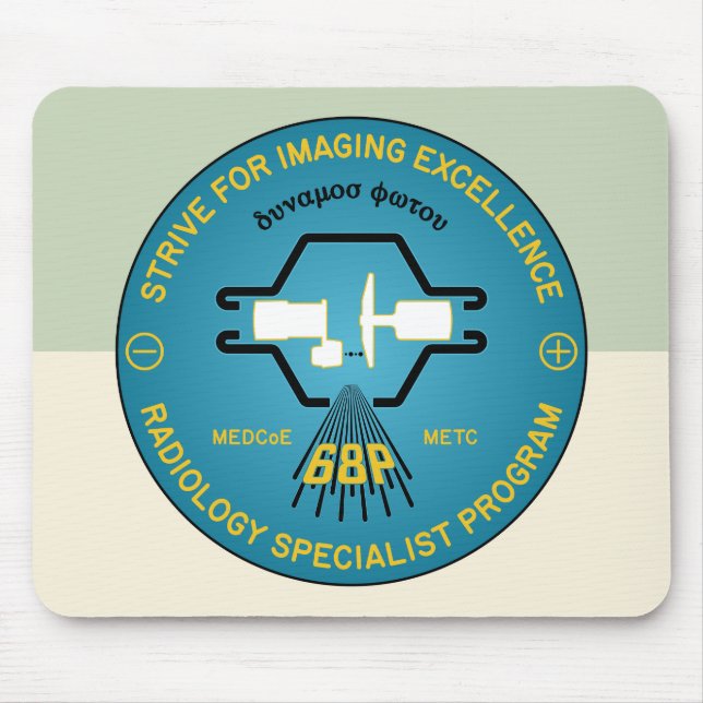 68P Radiology Specialist Program Emblem Mouse Mat (Front)