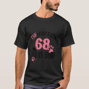 68th Birthday 68 Years Old Cat Mum Cat Lover Birth T-Shirt