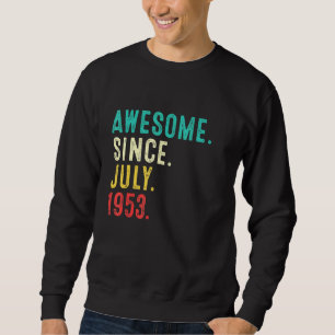 68th Birthday 68 Years Old Vintage Awesome Since J Sweatshirt
