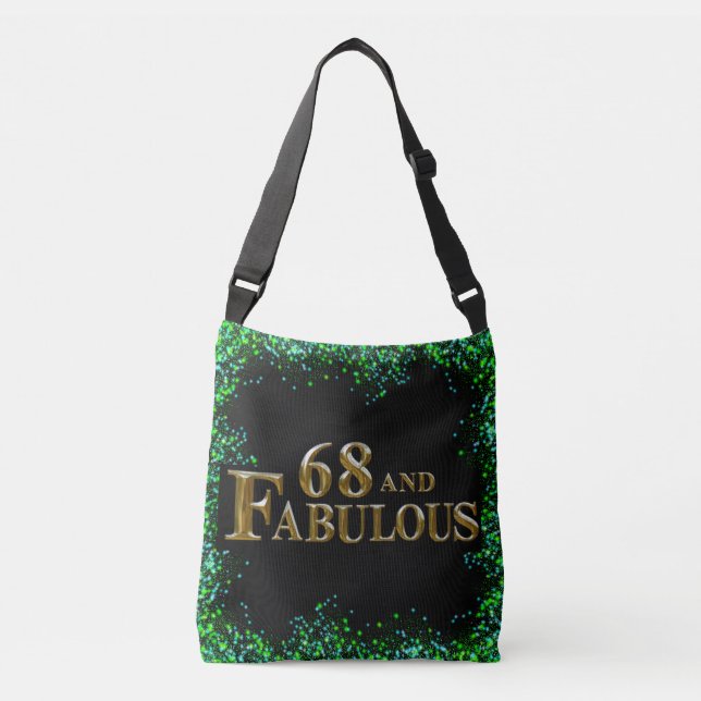 68th Birthday  Crossbody Bag (Front)