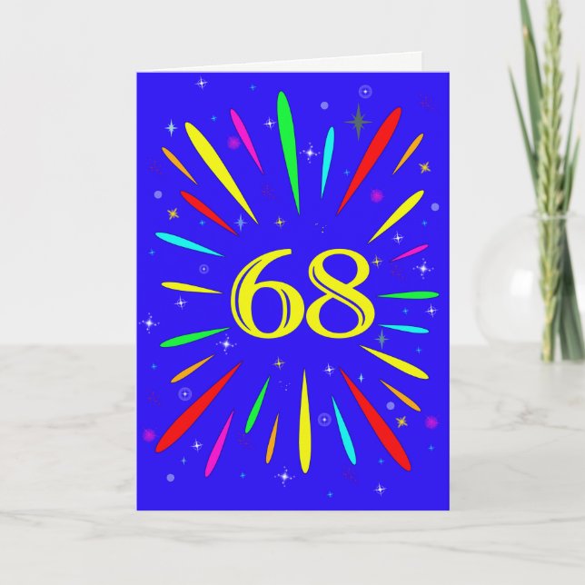 68th Birthday Explosion Card (Front)