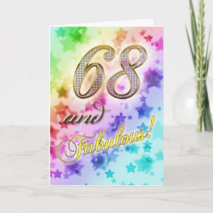 68th birthday for someone Fabulous Card
