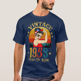 68th Birthday Gift 68 Years Old For Women Retro T-Shirt