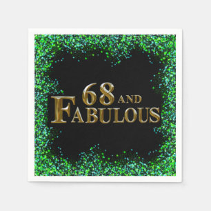 68th Birthday  Napkin