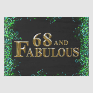 68th Birthday  Tissue Paper