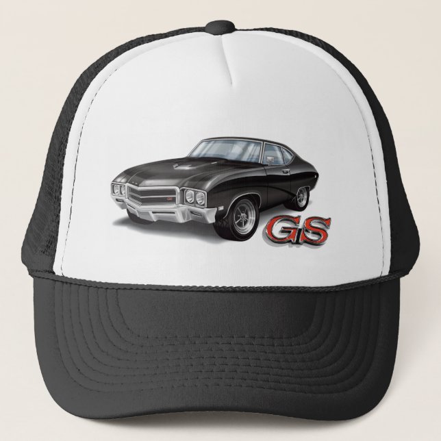69 Buick GS in Black Trucker Hat (Front)